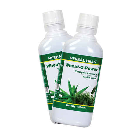 Buy Herbal Hills Wheat-O-Power (Aloe Wheatgrass Juice) (Combo) - Purplle