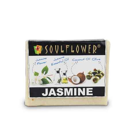 Buy Soulflower Soap Jasmine (150 g) - Purplle