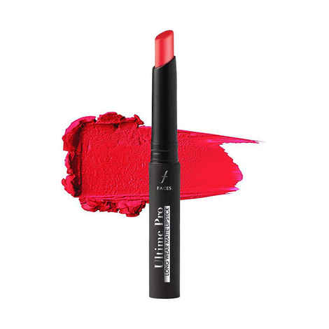 Buy Faces Canada Ultime Pro Longwear Matte Lipstick Red Addict 13 (2.5 g) - Purplle