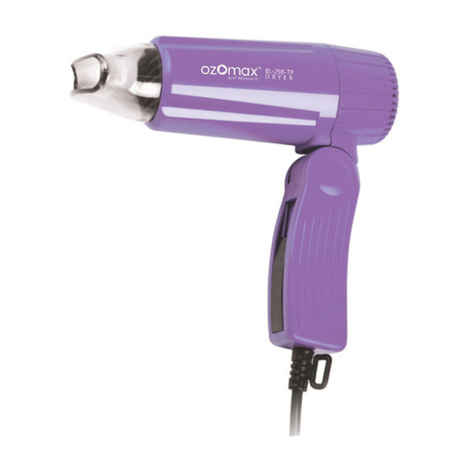 Buy Ozomax Travel Plus Hair Dryer 700W BL-298 TP - Purplle