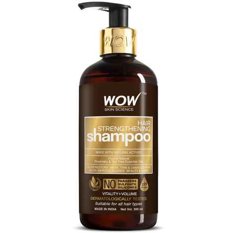 Buy WOW Skin Science Hair Strengthening Shampoo (300 ml) - Purplle