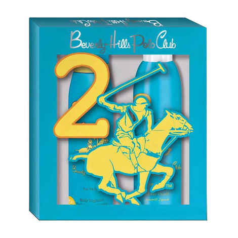 Buy Beverly Hills Polo Club Gift Set Blue 2 For Women Pack Of 2 ( Deodrant + Body Wash) - Purplle