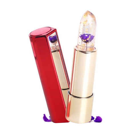 Kailijumei Moisturize Translucent Surplus Bright Flower Jelly Lipstick Purple (3.8 g)