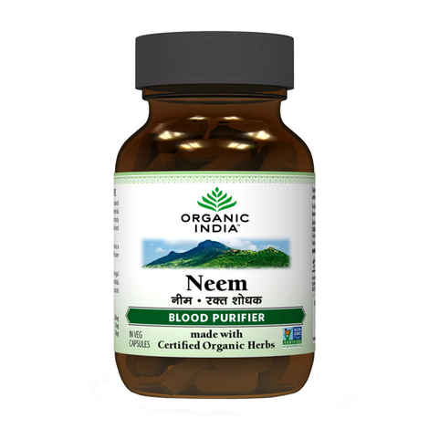 Buy Organic India Neem 60 Capsules Bottle - Purplle