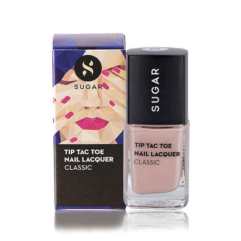 SUGAR Cosmetics Tip Tac Toe Nail Lacquer - 003 Burn Your Beiges (Beige)