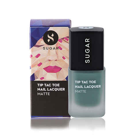 SUGAR Cosmetics Tip Tac Toe Nail Lacquer - 028 Green Is Good (Matte Olive Green)