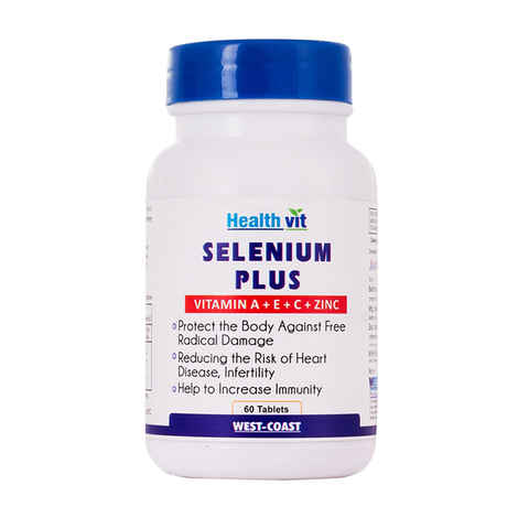 Healthvit Selenium Plus (Vitamins A, C, E, Zinc) 60 Tablets