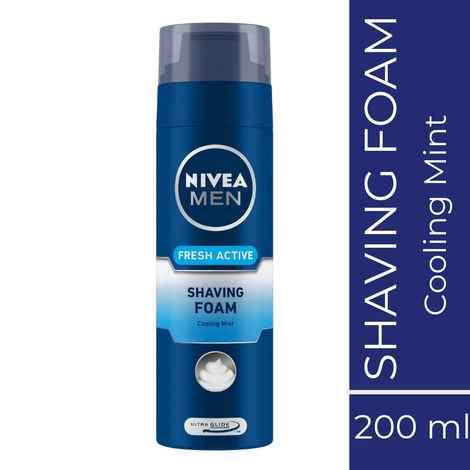Buy NIVEA MEN Shaving Fresh Active Shaving Foam 200ml - Purplle