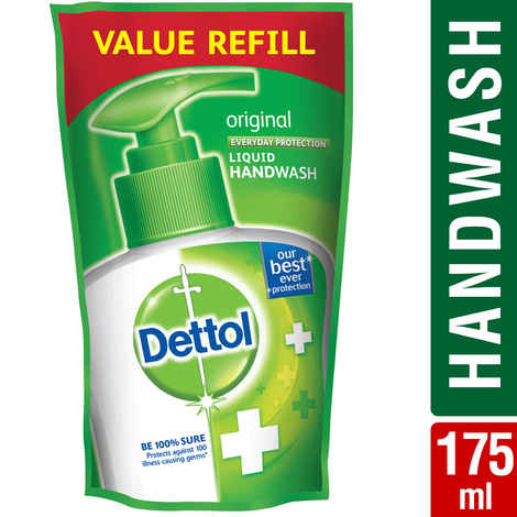 Buy Dettol Germ Protection Liquid Handwash Refill, Original (175 ml) - Purplle