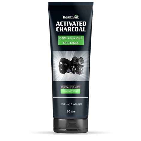 Healthvit Activated Charcoal Purifying Peel off Mask (50 g)