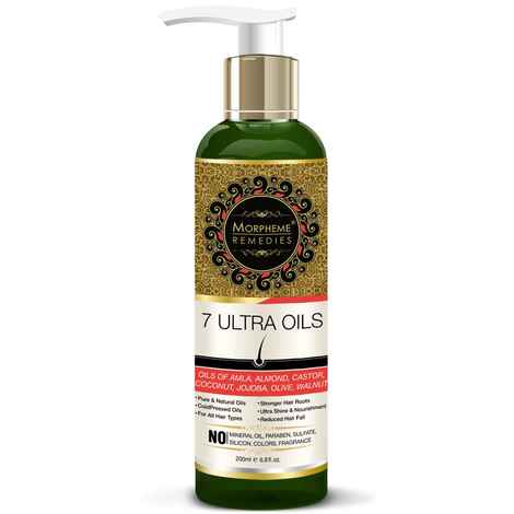 Morpheme 7 Ultra Hair Oils - (Almond, Castor, Jojoba, Coconut, Olive, Walnut, Amla Oils) (200 ml)
