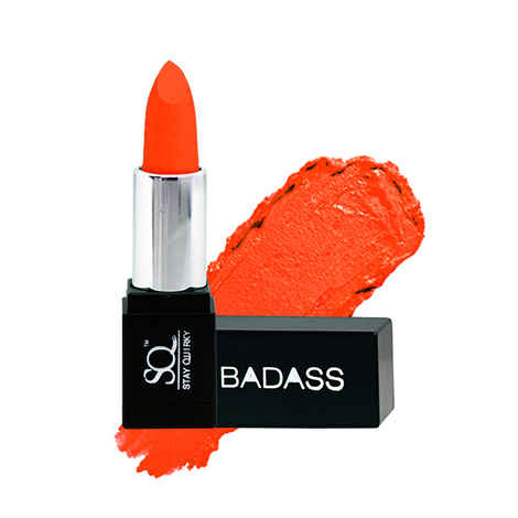 Buy Stay Quirky Lipstick, Soft Matte, Orange, Badass - Get Lipsy Not Handsy 18 (4.2 g) - Purplle