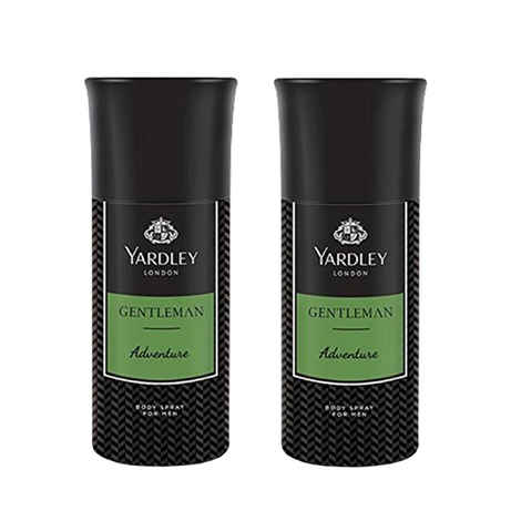 Buy Yardley Adventure Body Spray (150 ml) Pack of 2 - Purplle