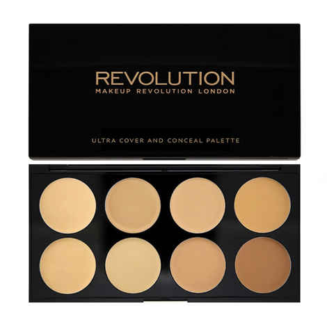 Makeup Revolution Ultra Cover And Concealer Palette Light - Medium (10 g)