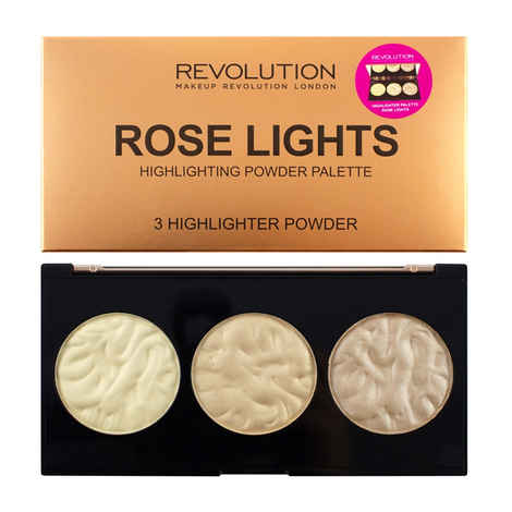 Makeup Revolution Highlighter Palette Rose Lights (11.5 g)