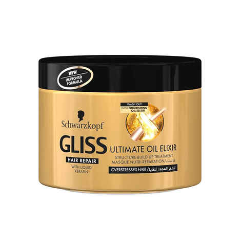 Schwarzkopf Gliss Hair Repair With Liquid Keratin Ultimate Oil Elixir Structure-Build Up Treatment (200 ml)