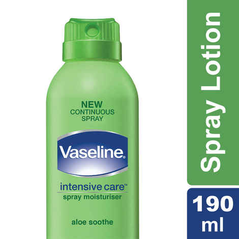 Buy Vaseline Spray Moisturing Lotion Aloe Soothe (190 ml) - Purplle