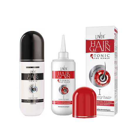 Buy Livon Hair Gain Tonic For Women (150 ml) + Livon Hair Gain Tonic for Men (150 ml) - Purplle