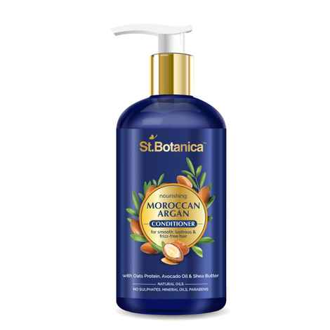 Buy StBotanica Moroccan Argan Hair Conditioner - With Organic Argan Oil & Vitamin E (No Sulphate, Paraben) 300ml - Purplle