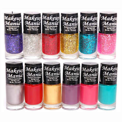 Makeup Mania Exclusive Nail Polish Set of 12 Pcs (Multicolor Set # 92)