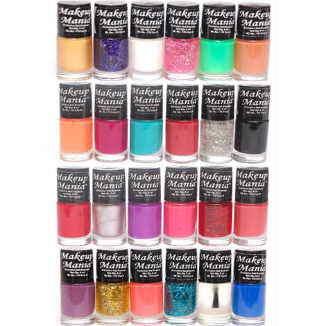 Makeup Mania Exclusive Nail Polish Set of 24 Pcs (Multicolor Set # 86-87)