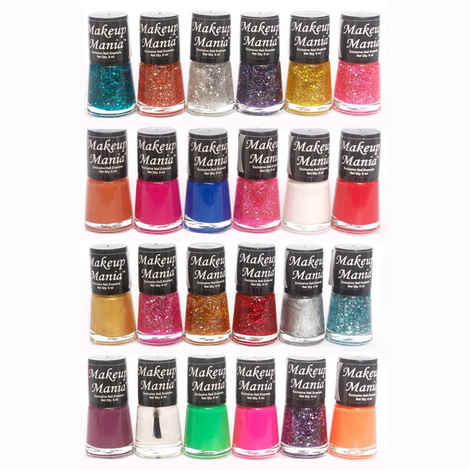 Makeup Mania Exclusive Nail Polish Set of 24 Pcs (Multicolor Set # 71-77)