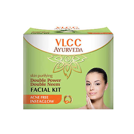 VLCC Skin Purifying Double Power Double Neem Facial Kit (50 g)