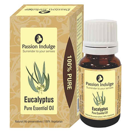 Buy Passion Indulge Eucalyptus Essential Oil for Skin Eruptions, Acne, Oily Skin and Hair Dandruff - 10ml - Purplle