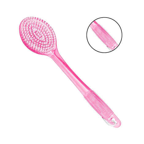 Buy Panache Bath & Body Brush, Rose Pink Clear, Bath & Shower, Bathing Accessories Length 36 Cm - Purplle