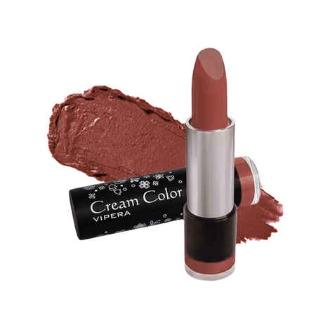 Buy Vipera Creamy Lipstick Cream Color Brown Chestnut 33 (4 g) - Purplle