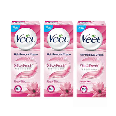 Buy Veet Hair Removal Cream Normal Skin (25 g) - Pack of 3 - Purplle