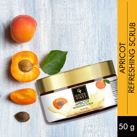 Buy Good Vibes Refreshing Face Scrub - Apricot (50 gm) - Purplle
