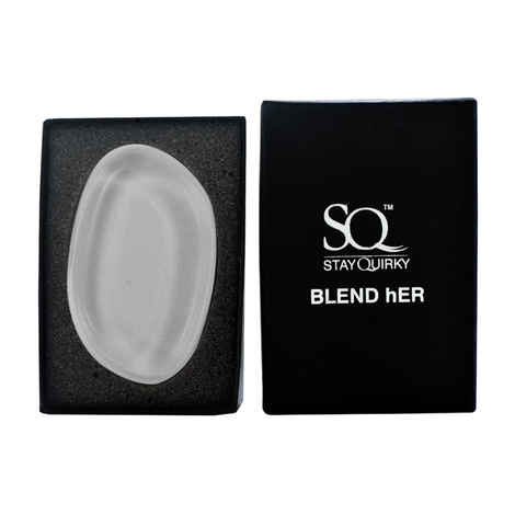 Stay Quirky Blender, Make Up Perfector Silica Gel Puff, Blend Her -White