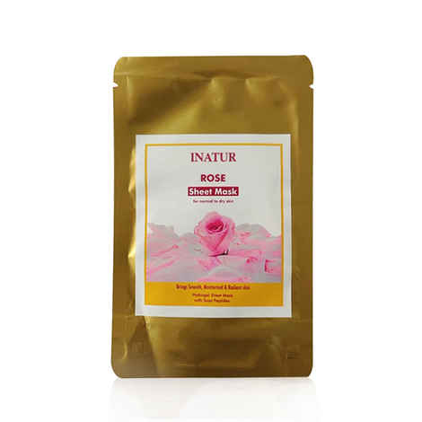 Buy Inatur Rose Sheet Mask (38 g) - Purplle