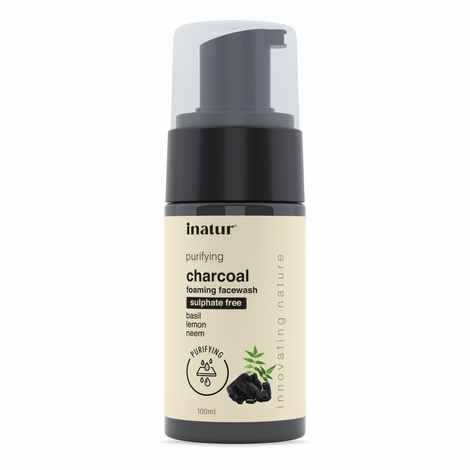 Buy Inatur Charcoal Facial Foam (100 ml) - Purplle