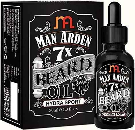 Man Arden 7X Beard Oil (Hydra Sport) (30 ml) 7 Premium Oils Supports Beard Growth & Nourishment