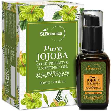 St.Botanica Pure Jojoba Cold Pressed & Unrefined Oil (50 ml)