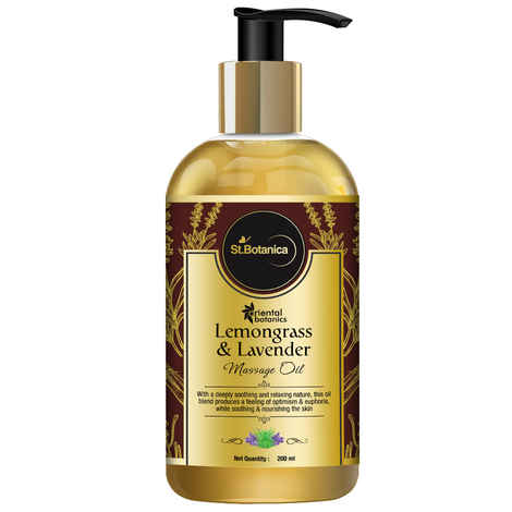 Oriental Botanics Body Massage Oil (Lemongrass & Lavender) - 200ml