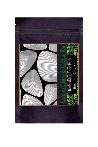 Zenvista Forest Botanicals Lemon Grass & Green Tea Refreshing Face Pack Best For Skin Tightening & Glow (75 g)