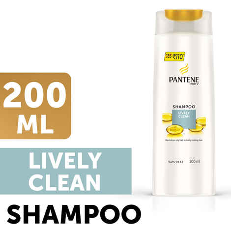 Buy Pantene Lively Clean Shampoo (200 ml) - Purplle