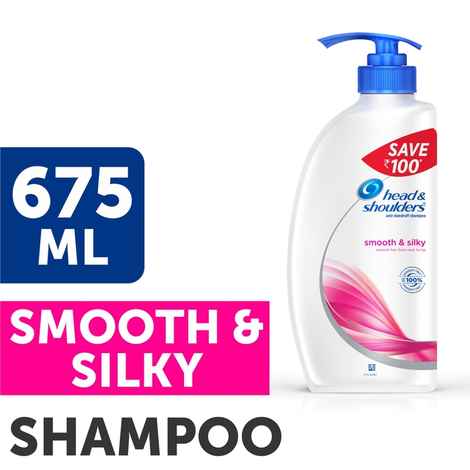 Buy Head & Shoulders Smooth & Silky Shampoo (675 ml) - Purplle