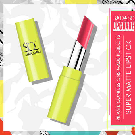 Stay Quirky Lipstick, Super Matte, Pink, Badass - Private Confessions Made Public 13