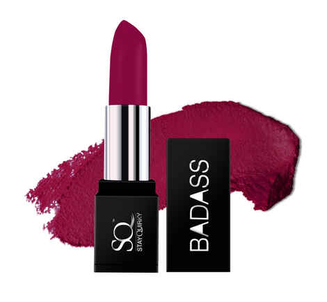 Buy Stay Quirky Lipstick, Super Matte, Purple, Badass - Right Here Right Now 15 - Purplle