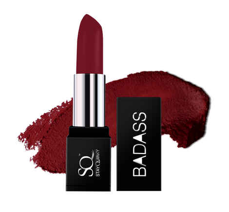 Stay Quirky Lipstick, Super Matte, Berry, Badass - Drive Me Crazy Tonight 17