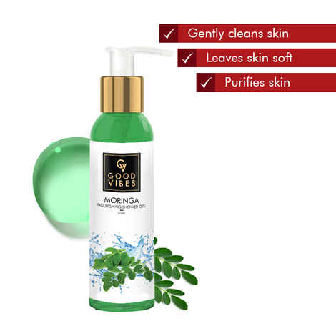 Good Vibes Nourishing Shower Gel (Body Wash) - Moringa (200 ml)