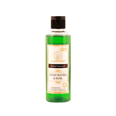 Buy Khadi Herbs Neem, Tea Tree & Basil Face Wash (210 ml) - Purplle