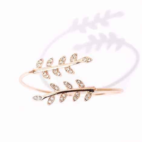 Buy Joker & Witch Grecian Leaves Gold Bracelet - Purplle