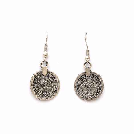 Buy Joker & Witch Coin Drop Earrings - Purplle