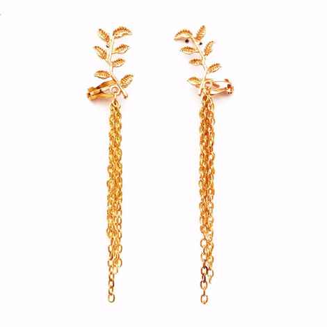 Buy Joker & Witch Grecian Leaves Fall Earrings - Purplle