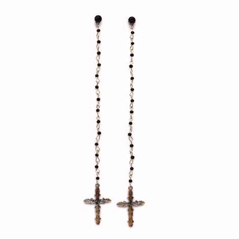 Buy Joker & Witch Vintage Beaded Cross Dangler - Purplle